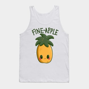 “Fine-apple” Happy Cute Pineapple Tank Top